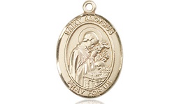 [8225GF] 14kt Gold Filled Saint Aloysius Gonzaga Medal