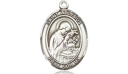 [8225SS] Sterling Silver Saint Aloysius Gonzaga Medal