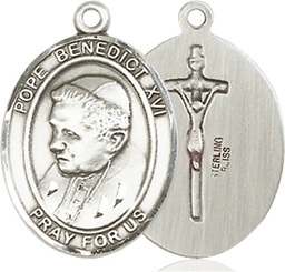 [8235SS] Sterling Silver Pope Benedict XVI Medal