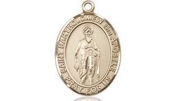 [8238GF] 14kt Gold Filled Saint Bartholomew the Apostle Medal