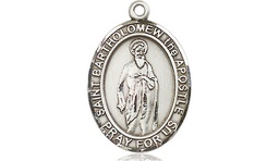 [8238SS] Sterling Silver Saint Bartholomew the Apostle Medal