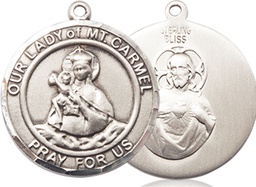 [8243RDSS] Sterling Silver Our Lady of Mount Carmel Medal