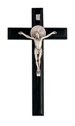 [1744B] 9in. Black St. Benedict Crucifix