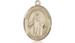 [8245GF] 14kt Gold Filled Our Lady of Peace Medal