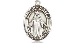 [8245SS] Sterling Silver Our Lady of Peace Medal