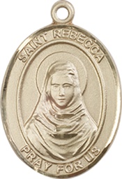 [8252GF] 14kt Gold Filled Saint Rebecca Medal