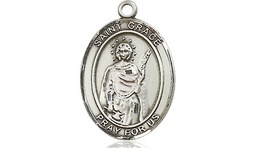 [8255SS] Sterling Silver Saint Grace Medal