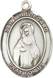 [8260SS] Sterling Silver Saint Hildegard von Bingen Medal