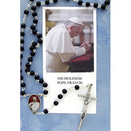 [967/CR/FRA/C1] Crystal Rosary Pope Francis
