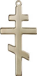 [0241KT] 14kt Gold Saint Andrew Medal