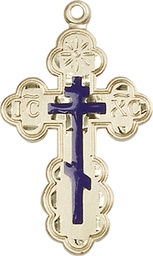 [0257EKT] 14kt Gold Saint Olga Cross Medal