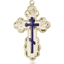 [0258EKT] 14kt Gold Saint Olga Cross Medal