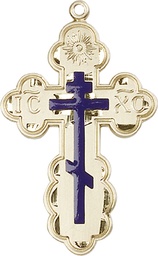 [0258EKT] 14kt Gold Saint Olga Cross Medal