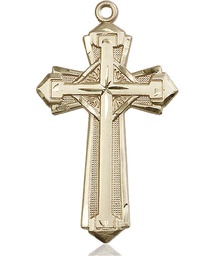 [0650YKT] 14kt Gold Cross Medal