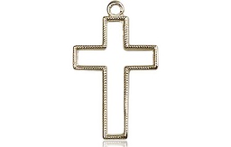 [1708KT] 14kt Gold Cross Medal