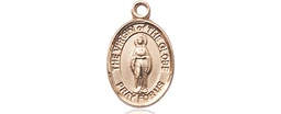 [9345KT] 14kt Gold Virgin of the Globe Medal