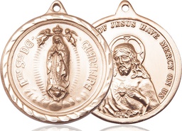 [0203FKT] 14kt Gold Our Lady of Guadalupe Medal