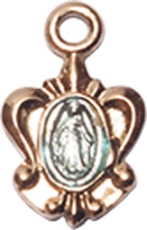 [0211PLKT] 14kt Gold Miraculous Medal