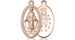 [0609KT] 14kt Gold Miraculous Medal