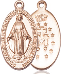 [0609KT] 14kt Gold Miraculous Medal