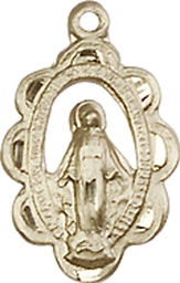 [1610KT] 14kt Gold Miraculous Medal