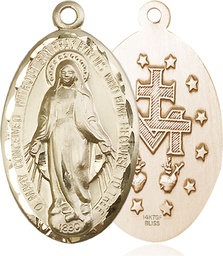 [1653KT] 14kt Gold Miraculous Medal