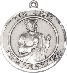 [7060RDSPSS] Sterling Silver San Judas Medal