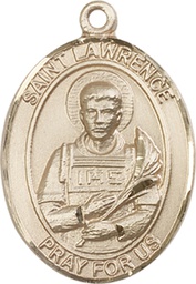 [7063GF] 14kt Gold Filled Saint Lawrence Medal
