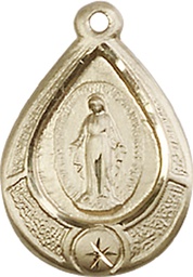 [4144MKT] 14kt Gold Miraculous Medal