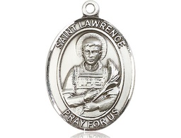 [7063SS] Sterling Silver Saint Lawrence Medal