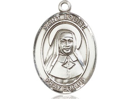 [7064SS] Sterling Silver Saint Louise de Marillac Medal