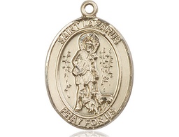 [7066GF] 14kt Gold Filled Saint Lazarus Medal