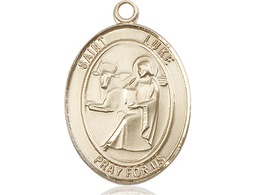 [7068GF] 14kt Gold Filled Saint Luke the Apostle Medal
