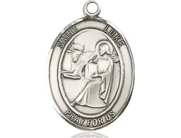 [7068SS] Sterling Silver Saint Luke the Apostle Medal