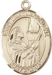 [7071GF] 14kt Gold Filled Saint Mary Magdalene Medal