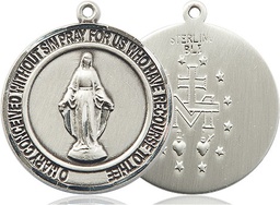 [7078RDSS] Sterling Silver Miraculous Medal