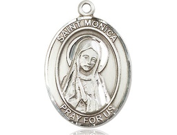 [7079SS] Sterling Silver Saint Monica Medal