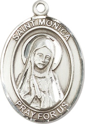 [7079SS] Sterling Silver Saint Monica Medal