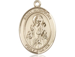 [7080GF] 14kt Gold Filled Saint Nicholas Medal