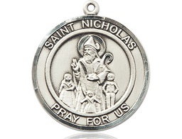 [7080RDSS] Sterling Silver Saint Nicholas Medal