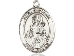 [7080SS] Sterling Silver Saint Nicholas Medal