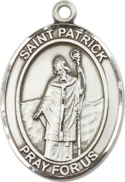 [7084SS] Sterling Silver Saint Patrick Medal