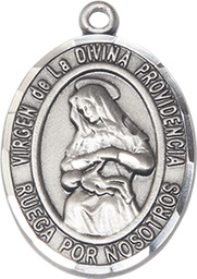 [7087SPSS] Sterling Silver Virgen de la Divina Medal