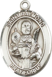[7091SS] Sterling Silver Saint Raymond Nonnatus Medal