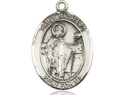 [7093SS] Sterling Silver Saint Richard Medal