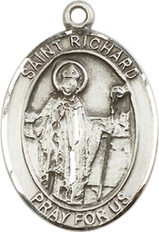[7093SS] Sterling Silver Saint Richard Medal