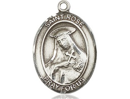 [7095SS] Sterling Silver Saint Rose of Lima Medal