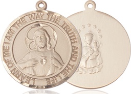 [7098RDKT] 14kt Gold Scapular Medal