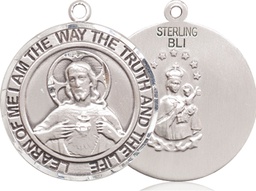 [7098RDSS] Sterling Silver Scapular Medal