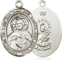 [7098SSY] Sterling Silver Scapular Medal